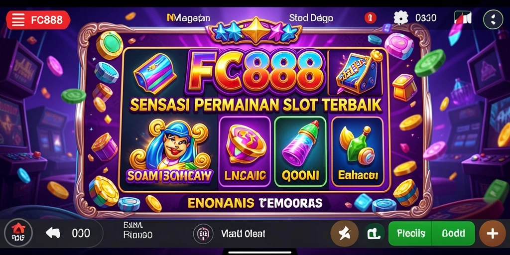 Screenshot gameplay Slot FC888 dengan tampilan menarik dan interaktif.