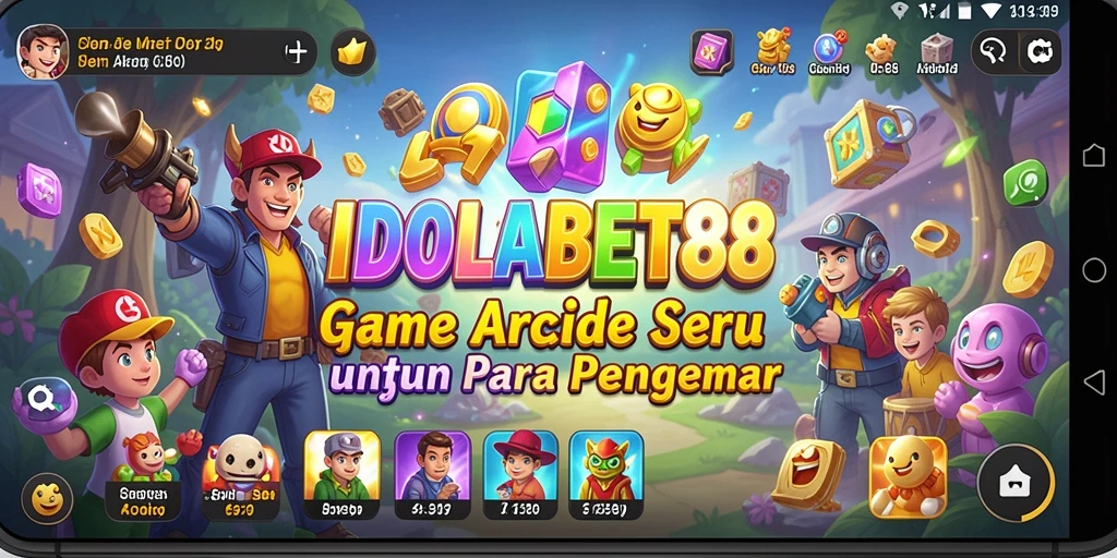 Tampilan gameplay seru dari IDOLABET88 dengan karakter melawan rintangan.
