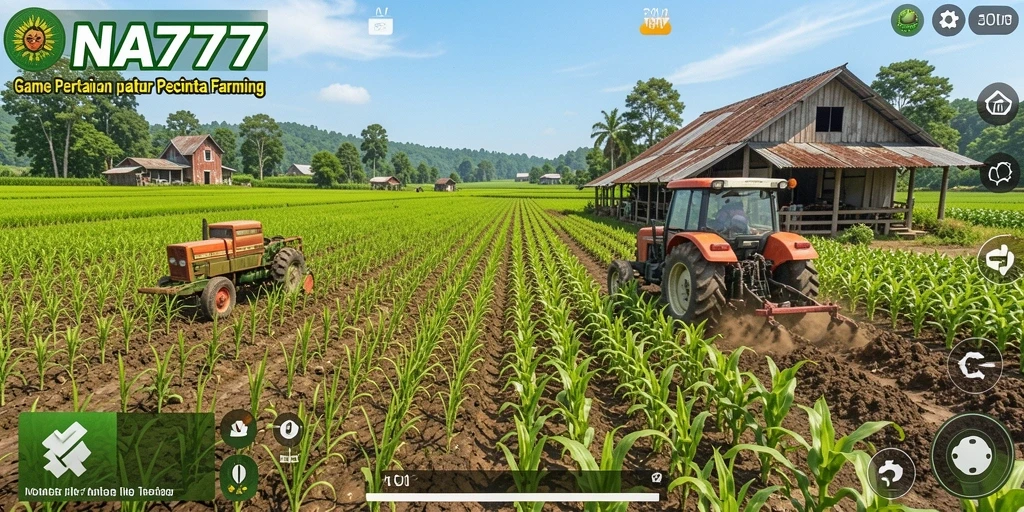 Gameplay seru di NA777 dengan berbagai tanaman dan kegiatan farming.