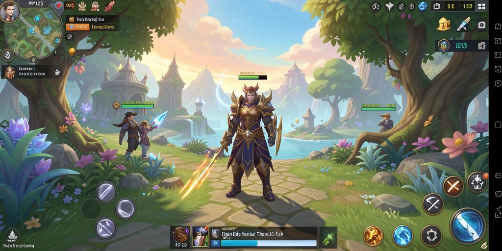 Screenshot gameplay PP123 menampilkan aksi seru dalam dunia MMORPG.