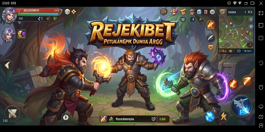 Screenshot gameplay menampilkan pertarungan epik di REJEKIBET.