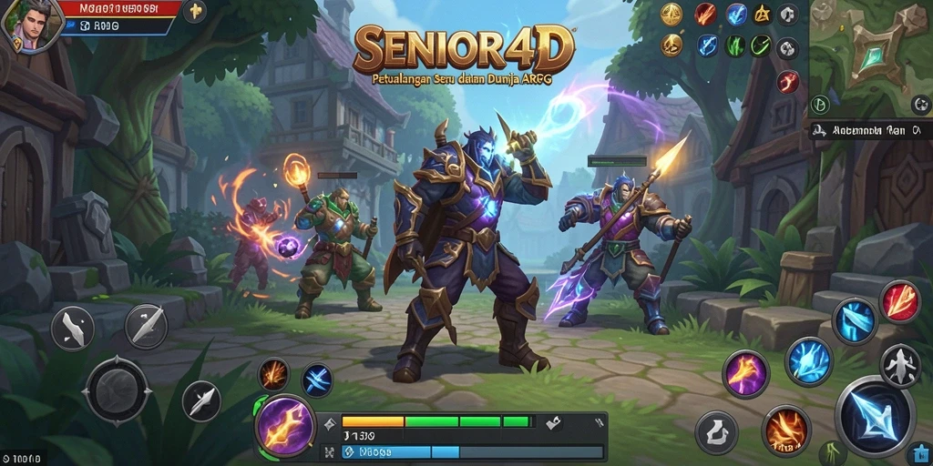 Tampilan menarik dari gameplay ARPG SENIOR4D yang penuh aksi.