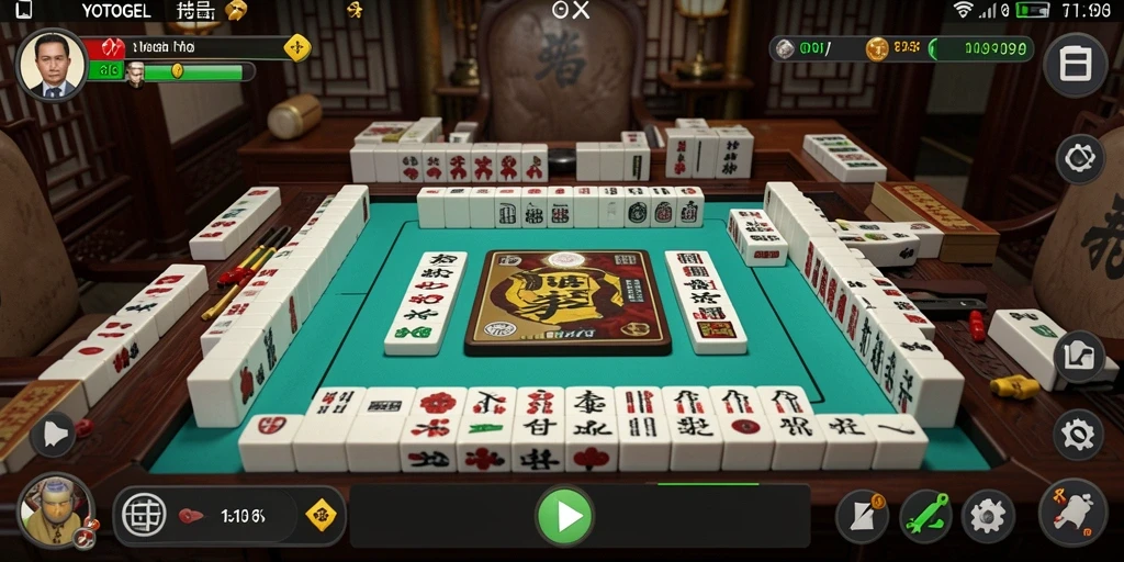 Tampilan gameplay menyenangkan YOTOGEL dengan desain Mahjong yang menarik.